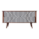 Buffet Op-Art du milieu du siècle, années 1960.