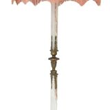 Onyx, bronze and gilded brass floor lamp