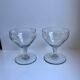 Lot de 8 coupes à champagne en cristal gravé années 50