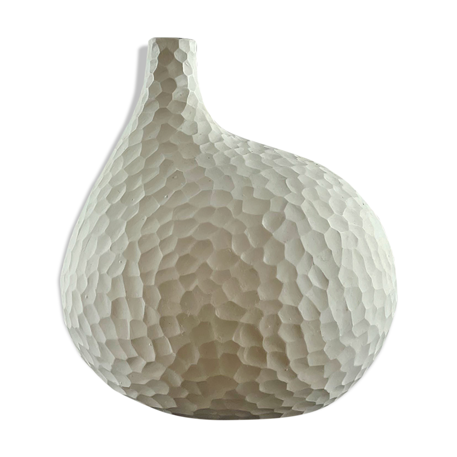 Hammered ceramic vase