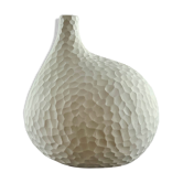 Hammered ceramic vase