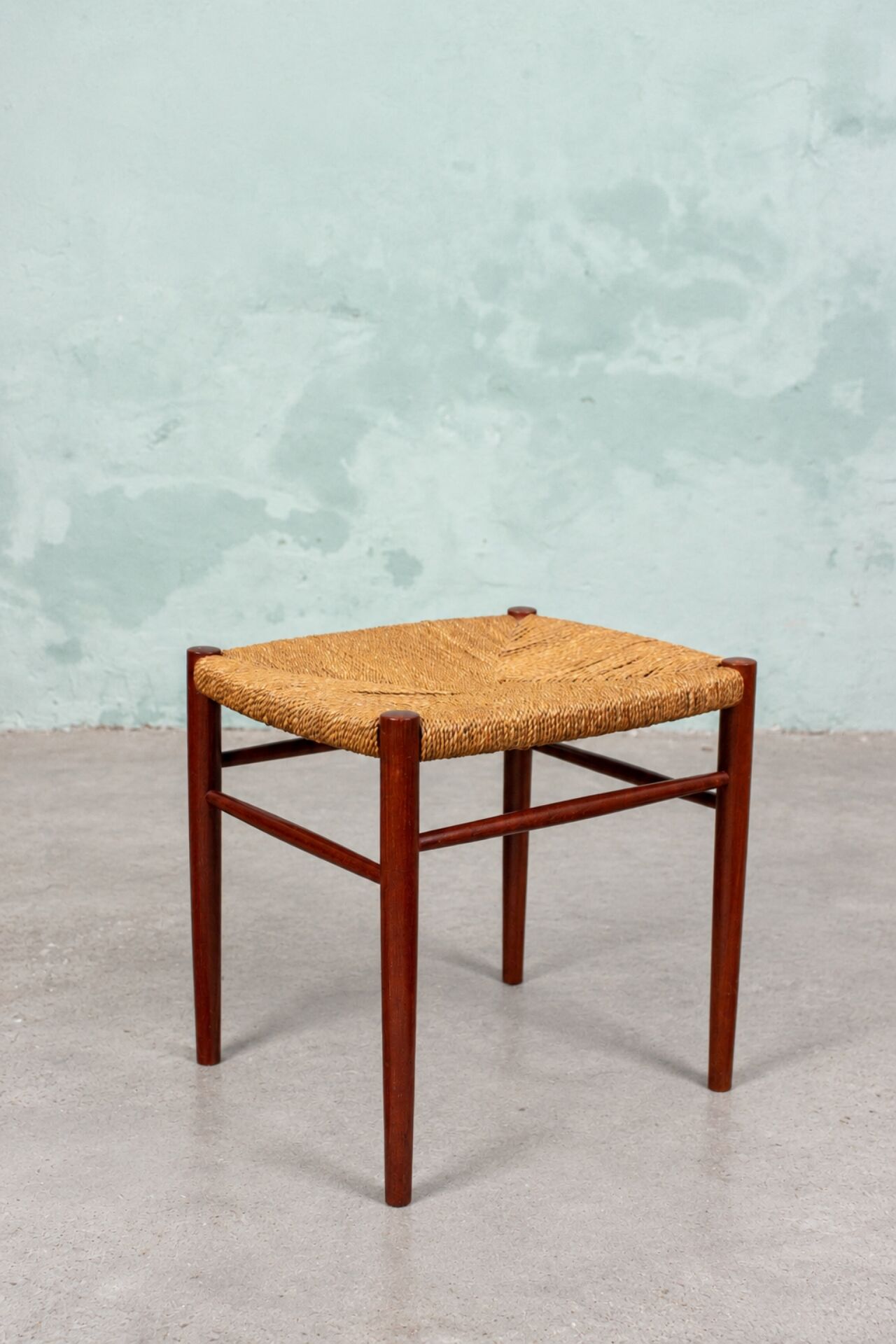 Vintage Teak Stool Chair Soborg Niels Möller Danish Mid Century