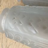 Pair of Muller brothers art deco pendant lights