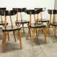 Set of 6 restored Luterma "banana" chairs
