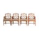 Faux bamboo chinese chippendale style armchair, 1970s