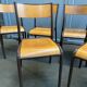 6 vintage school chairs