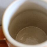 Digoin Vintage Glazed Stoneware Pitcher