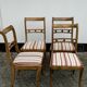 Set of 4 vintage mahogany dining chairs