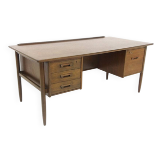 Scandinavian oak desk Lelångs Möbelfabrik, Bengtfors, Sweden, 1960