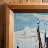 Oil on wood, signed and dated, A. Pottier 07.1939
