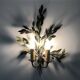 Large pair of olive branch wall sconces Art et FLoritude