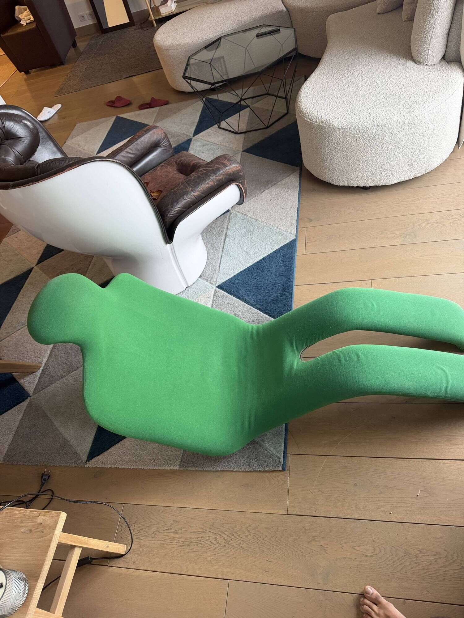 "Bouloum" chaise longue by Olivier Mourgue for Arcanes, 1970s