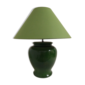 Lampe en faïence vers