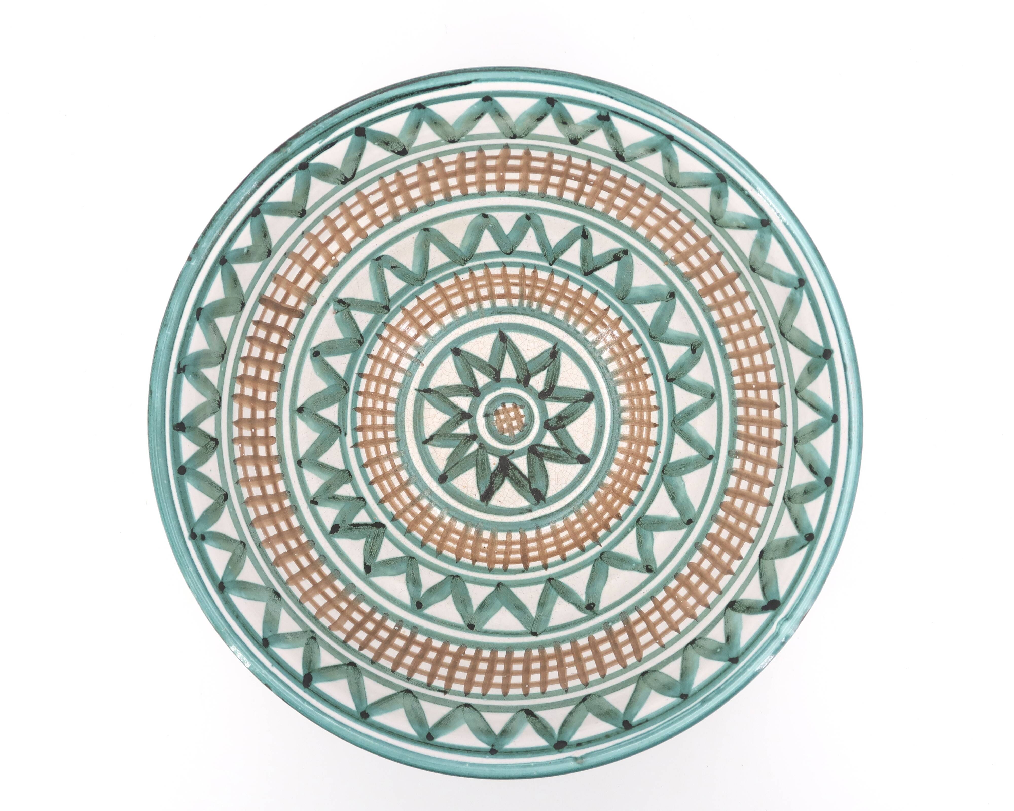 Large ceramic salad bowl Robert Picault Vallauris 60s