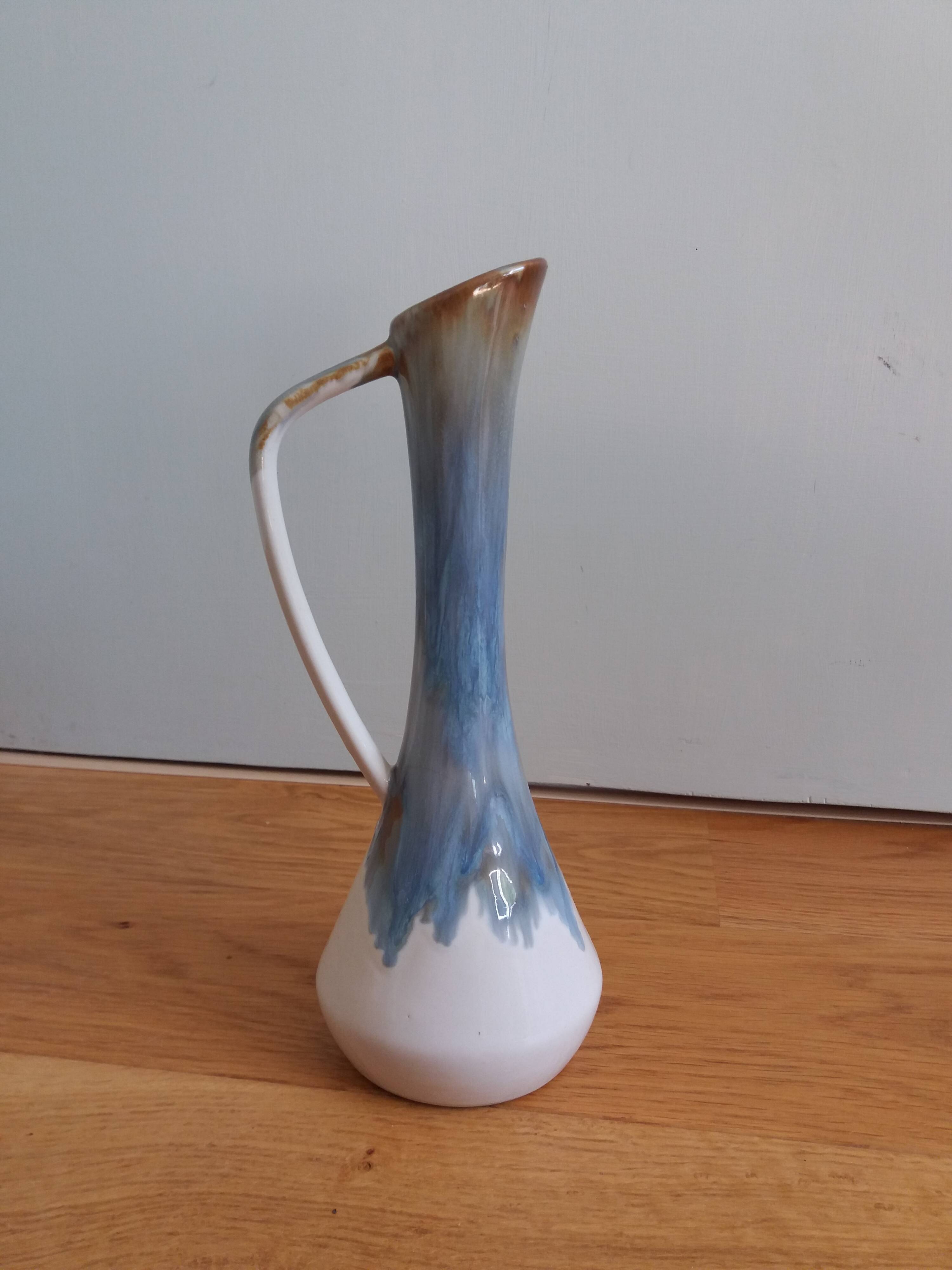 Rhoda clouds stoneware pitcher vase