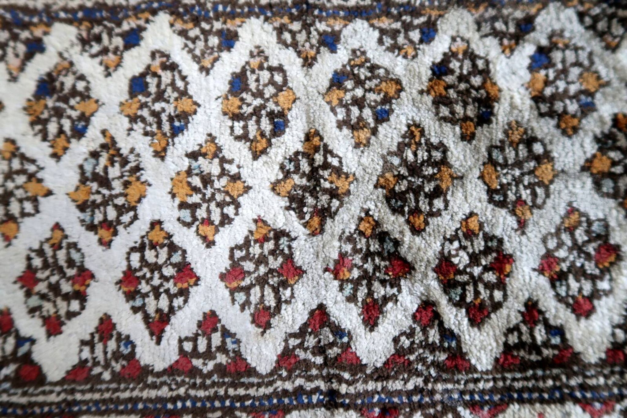 Tapis vintage en soie fait main Sivas 30cm x 66cm - 1C1011