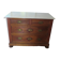 Louis Philippe style chest of drawers with 4 drawers in solid walnut and marble, 1900-1950.