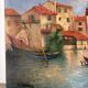 Mediterranean port, oil on canvas