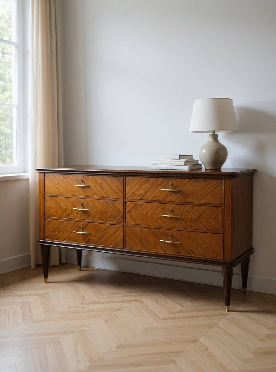 An Italian chest of drawers from the mid-20th century.
