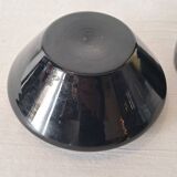 Art Deco Bonbonnière in Black Boom Hyalite Glass from the De Rupel Glassworks