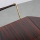 Italian mid-century bar cart with folding leaves, brass and wood