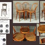 Lot 5 chairs bistro Baumann 20