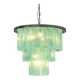 Modern Sea Green Murano Glass Sputnik Chandelier, Italian SimoEng, Mazzega