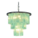 Modern Sea Green Murano Glass Sputnik Chandelier, Italian SimoEng, Mazzega