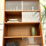 Vintage glass bookcase