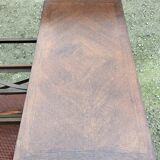 Modular vintage oak coffee table with Albert Ducrot's magical system