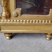 Louis xvi display cabinet in gilded wood