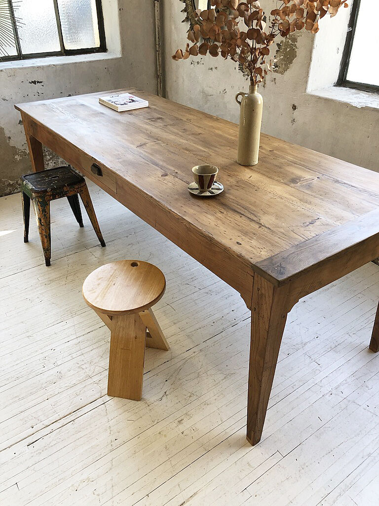 Oak farm table 2m20