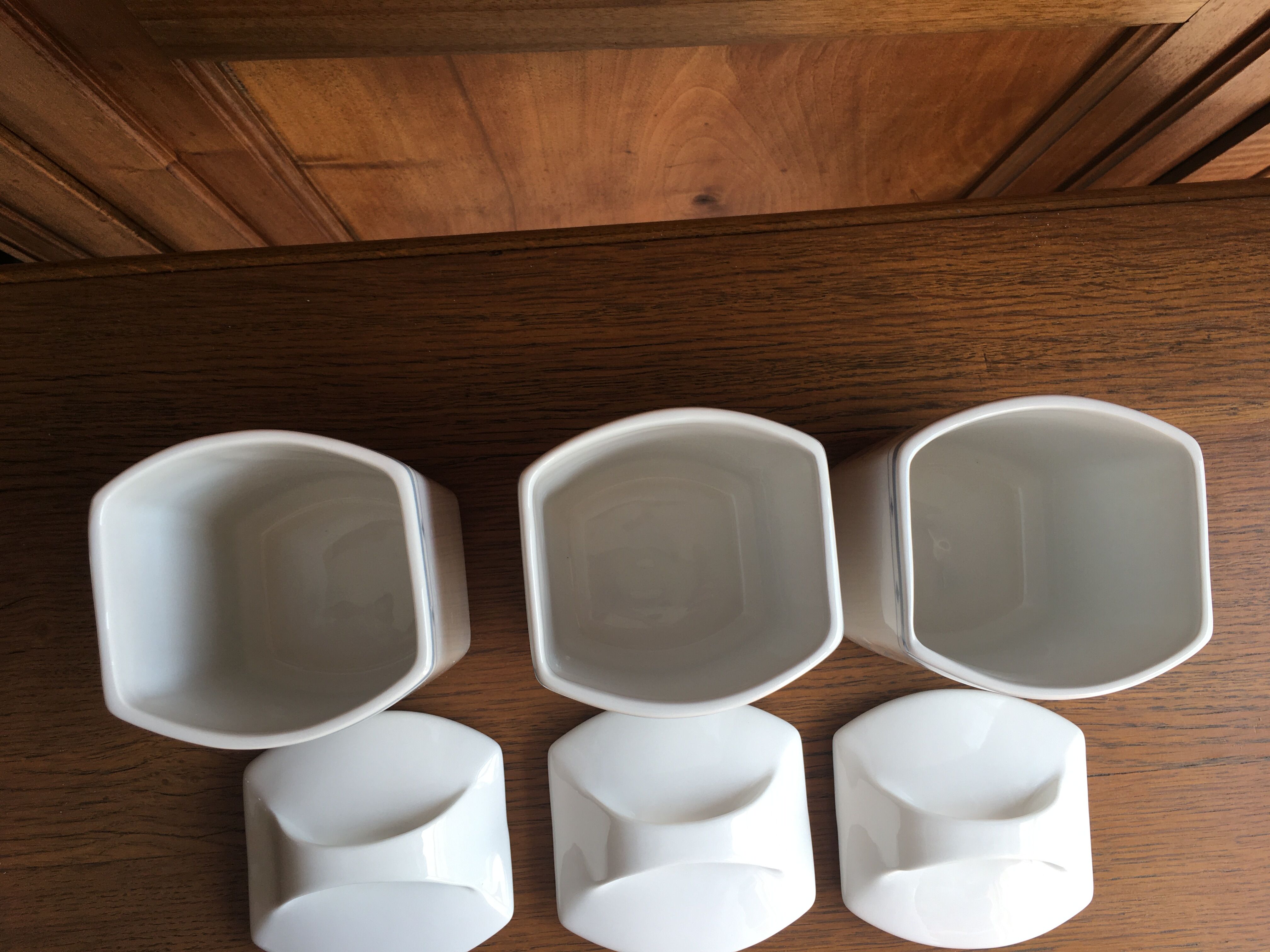 Lot of three spice pots