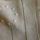 Paire de taies d'oreillers toile de lin brodée de pois et jours sans monogramme