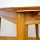 Vintage 1960s light oak table & compass legs