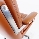 Ring Mekanikk leather office armchair 60's