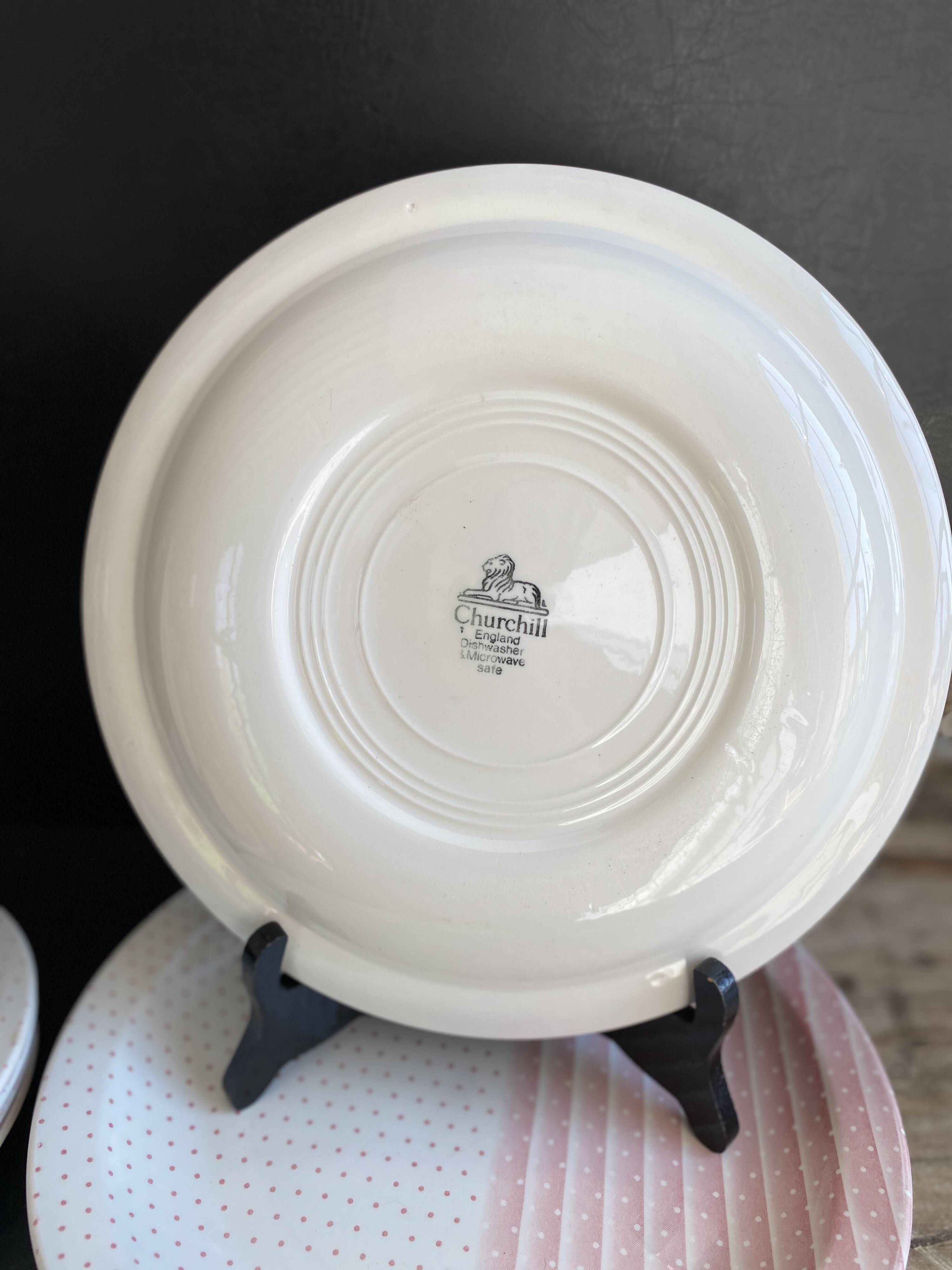 Set of Crockery Churchill England - "Pink Mix" Collection