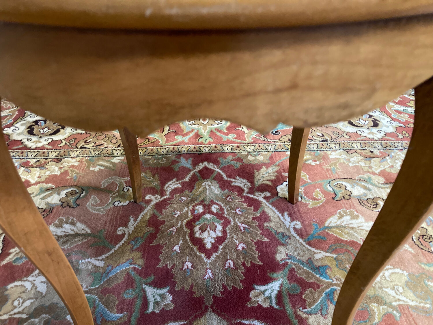 Louis XV cherry pedestal table