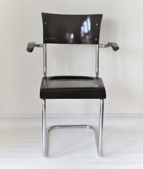 Chaise Mart Stam des années 1930 produite par De Cirkel Amsterdam