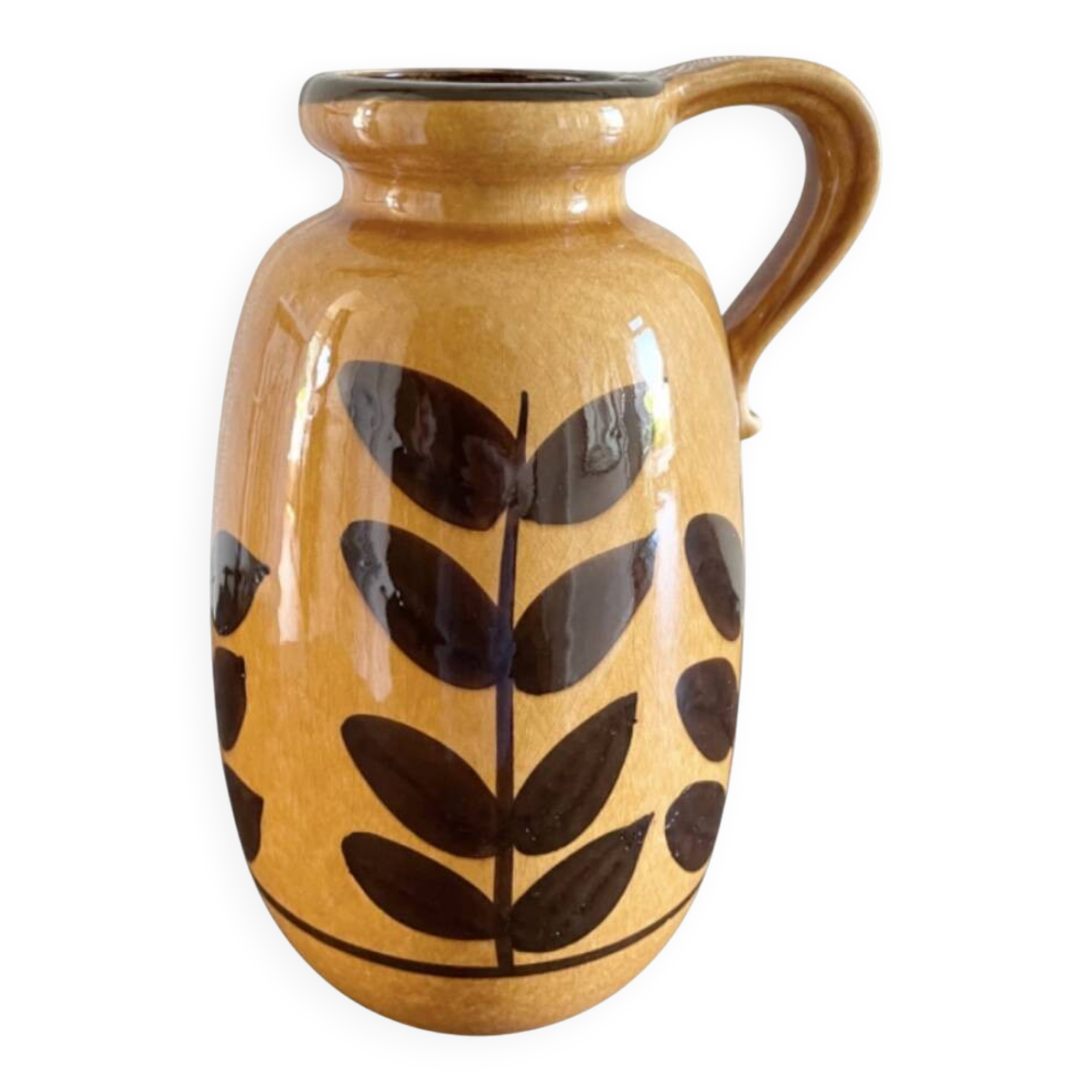 West Germany glazed ceramic vase