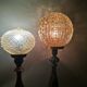 Paire de lampes portugaises en bois