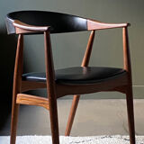 Mid-Century teak armchair by Thomas Harlev for Farstrup Furniture