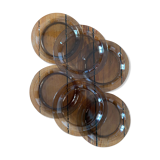 Set of 6 Vereco dessert plates