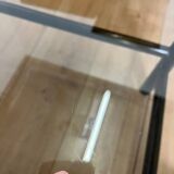 1970s bamboo coffee table with integrated magazine rack