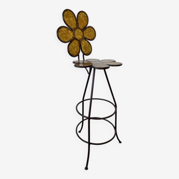 Flower bar stool. around 1960.