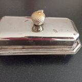 Butter pattern acorn in silver metal