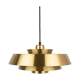 Danish vintage brass pendant lamp by Jo Hammerborg, Fog og Mørup, 1963