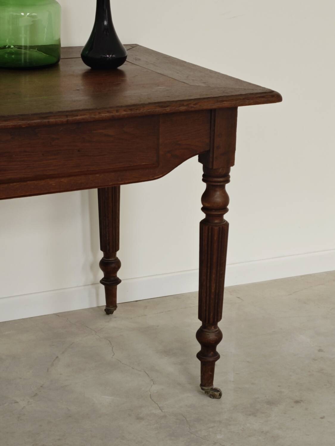 1940s farmhouse table in solid oak