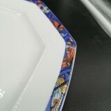 Plat en porcelaine de Limoges par Chastagner décor Arlequin