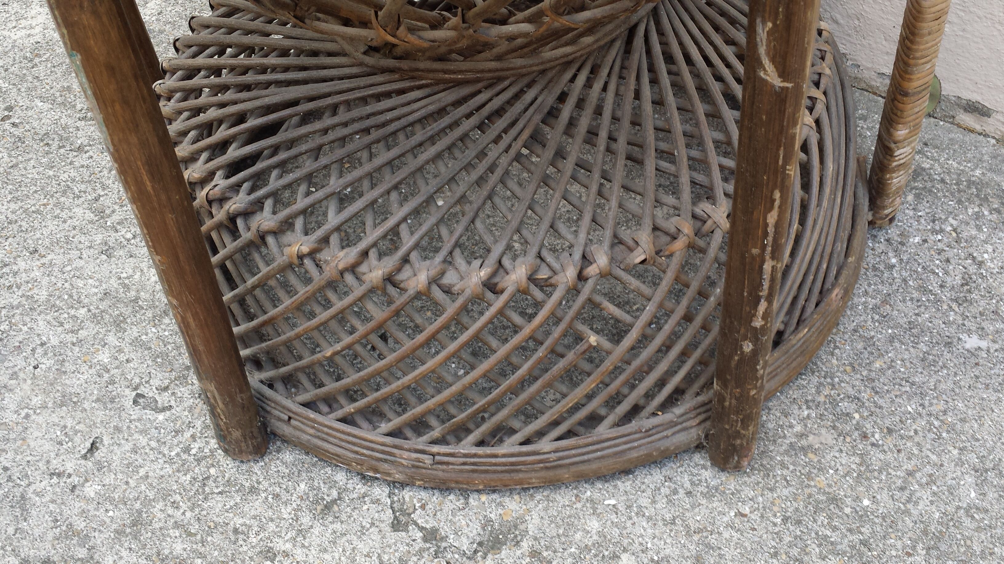 Rattan armchair